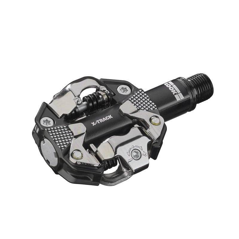 LOOK Cycle - X-Track MTB Bike Pedals - Standard SPD Mechanism Compatible - Clipless Pedal - Aluminium Body - Double-Sealed Chromoly+ Axle - Robust and Fluid Bike Pedals - Image 1
